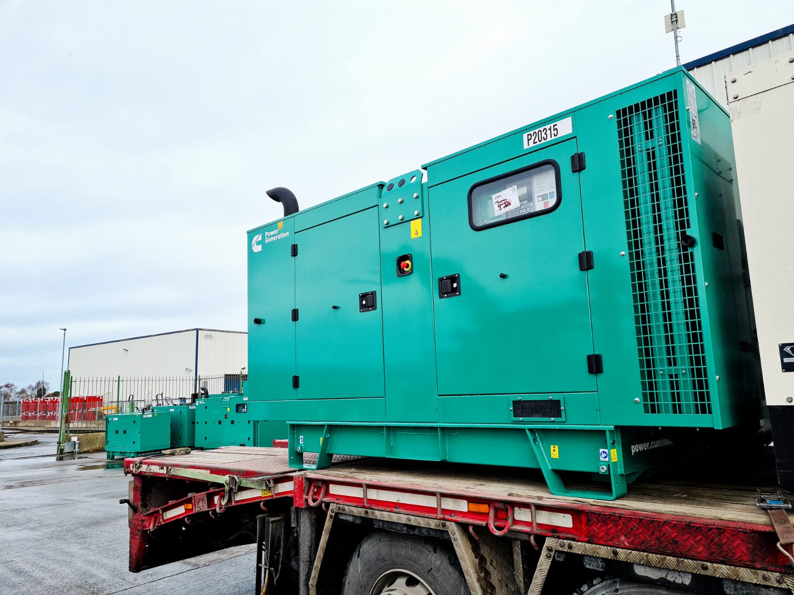 Customer collecting a new Cummins 110 KVA